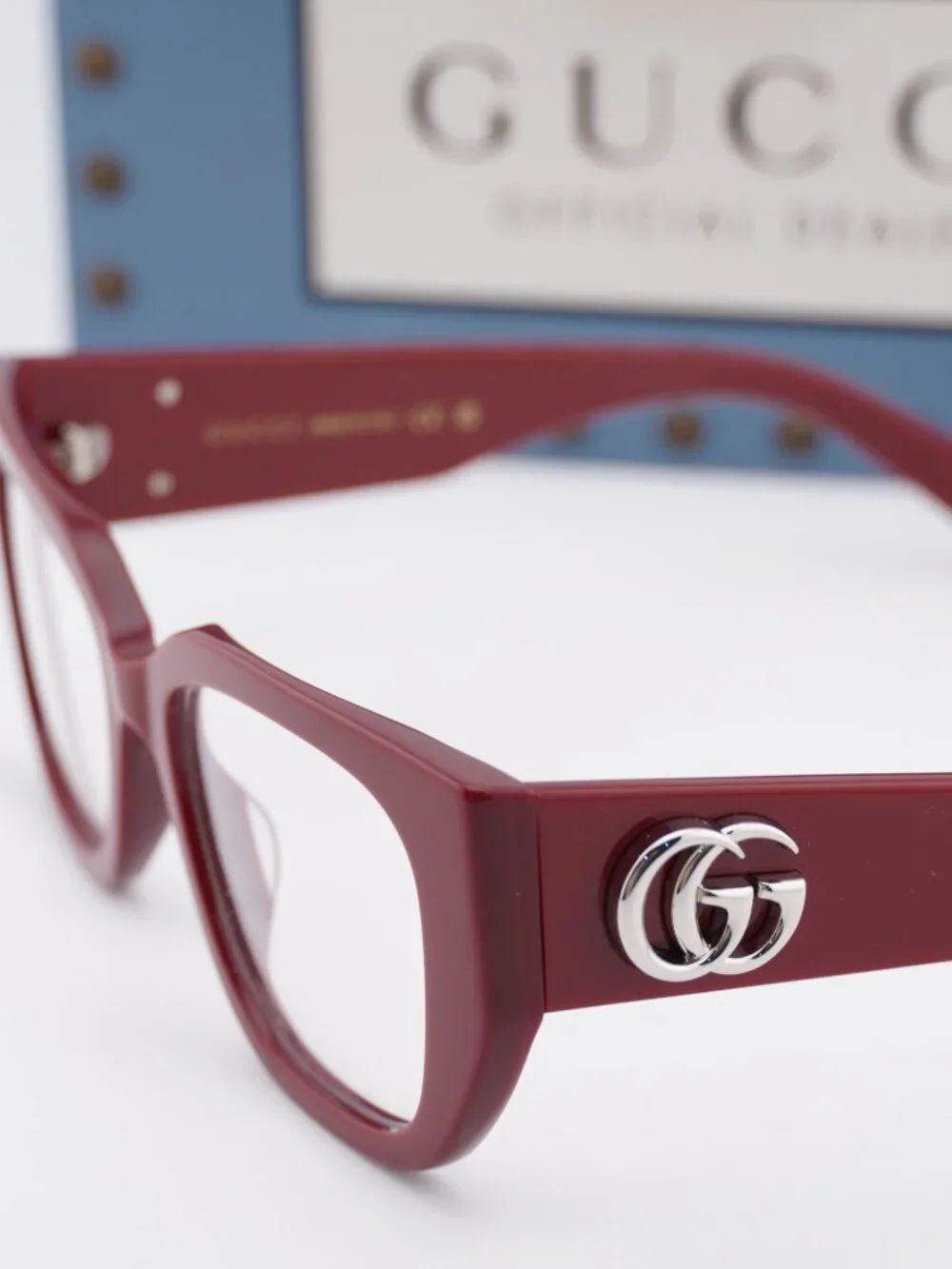 Gucci GG1952O 003 Square Eyeglasses 51mm - Burgundy